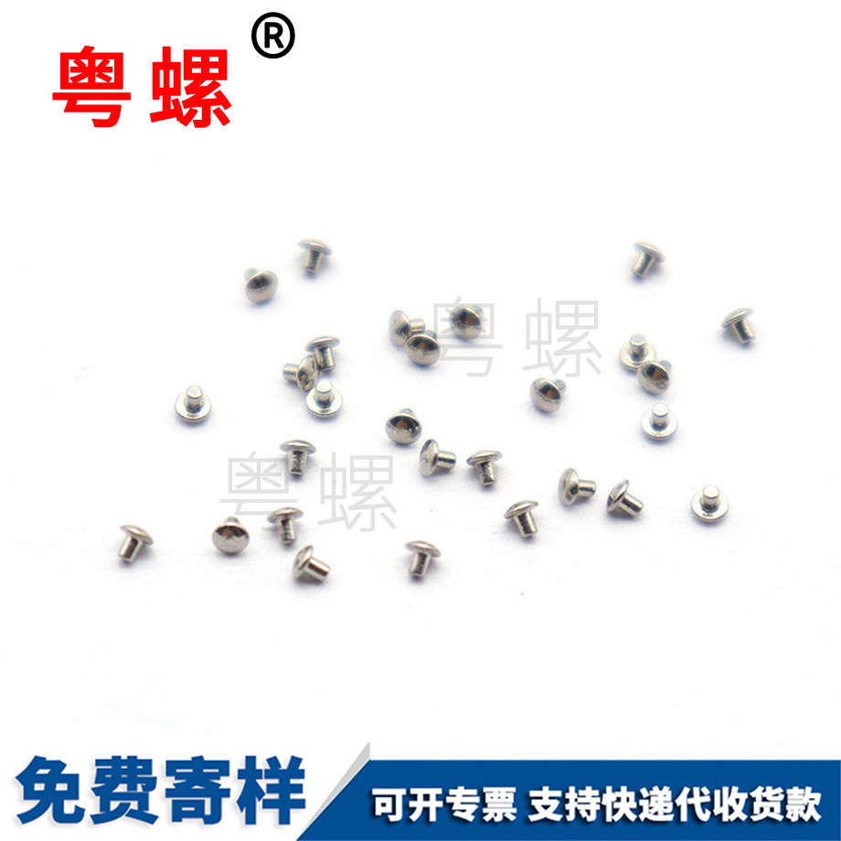 眼鏡框架裝飾螺釘 圓頭鉚釘 非標(biāo)儀器螺絲M2 M3 眼鏡框架裝飾螺釘 圓頭鉚釘 非標(biāo)儀器螺絲M2 M3