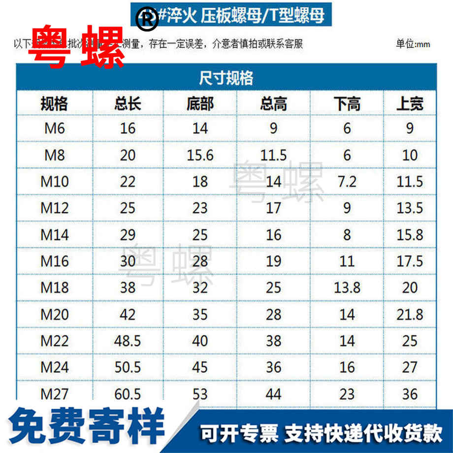 供應(yīng)鋼加硬淬火邯鄲壓板螺母
