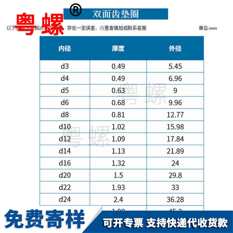 定制錳鋼邯鄲雙面齒墊圈