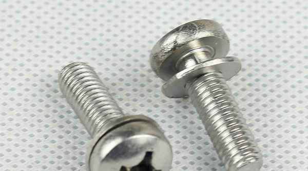 定做不銹鋼 盤(pán)頭二組合 連接件 帶平墊 M12